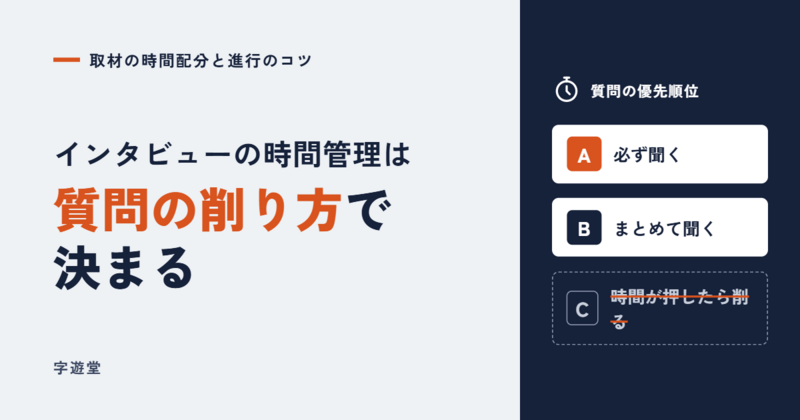 インタビュー 時間管理